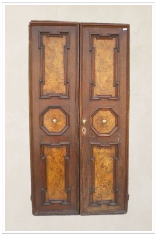 Coppia di porte in radica
