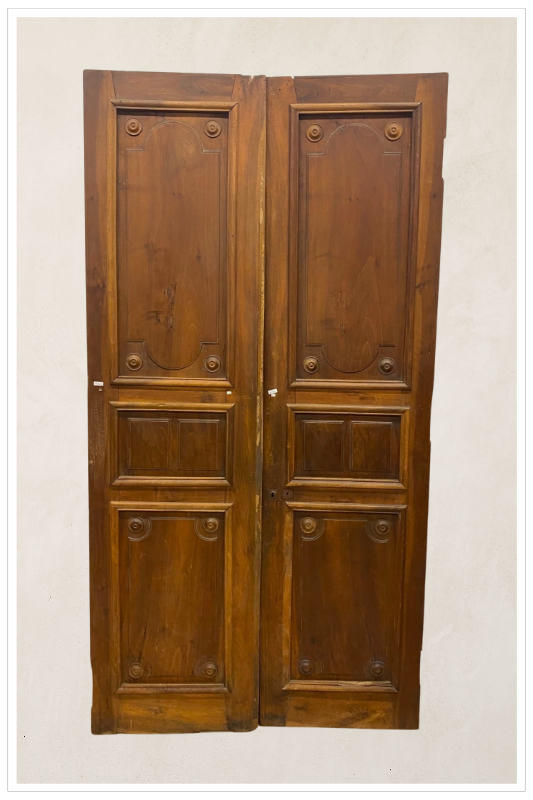 Coppia di porte in noce