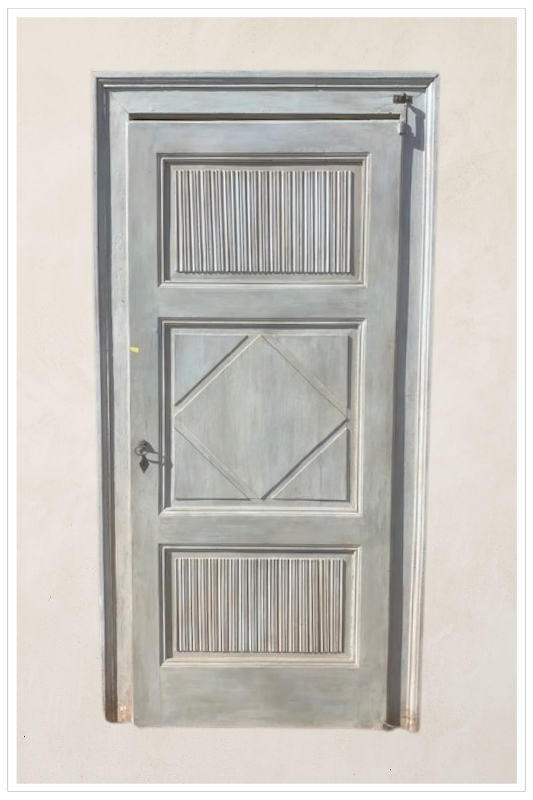 Porta laccata con telaio