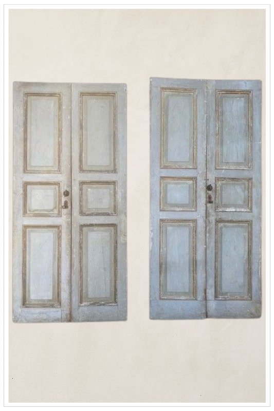Coppia di porte laccate