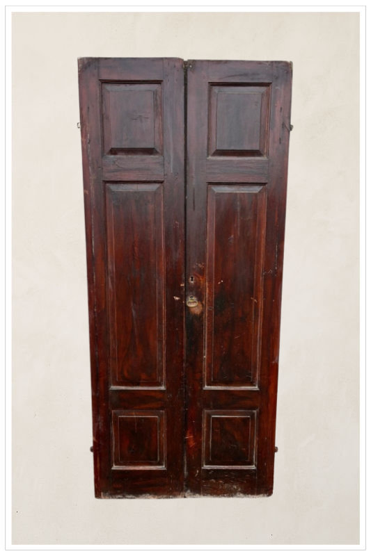 Porta in legno patinato